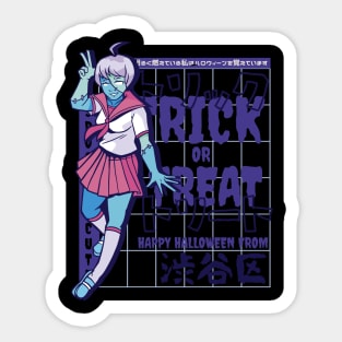 Halloween Anime Character - Zombie Sticker